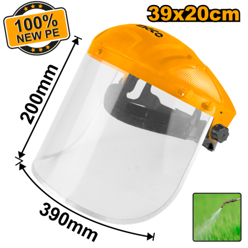 Face shield Mpact resistantواقي وجه شفاف مقاوم