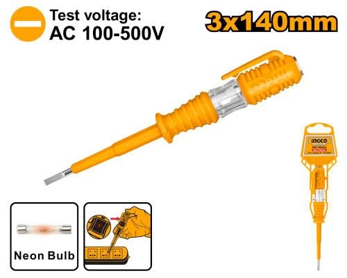 Test pencil Slotted 3x140mmمفك تست 3*140 ملم