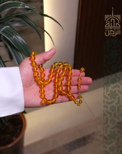 سبحة فاتوران أصفر شفاف