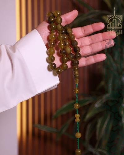 سبحة فاتوران زيتي نصف شفاف