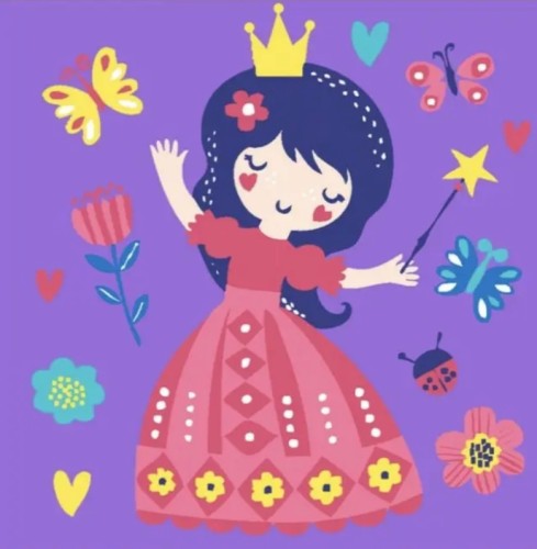 لوحة الأطفال ( princess )
