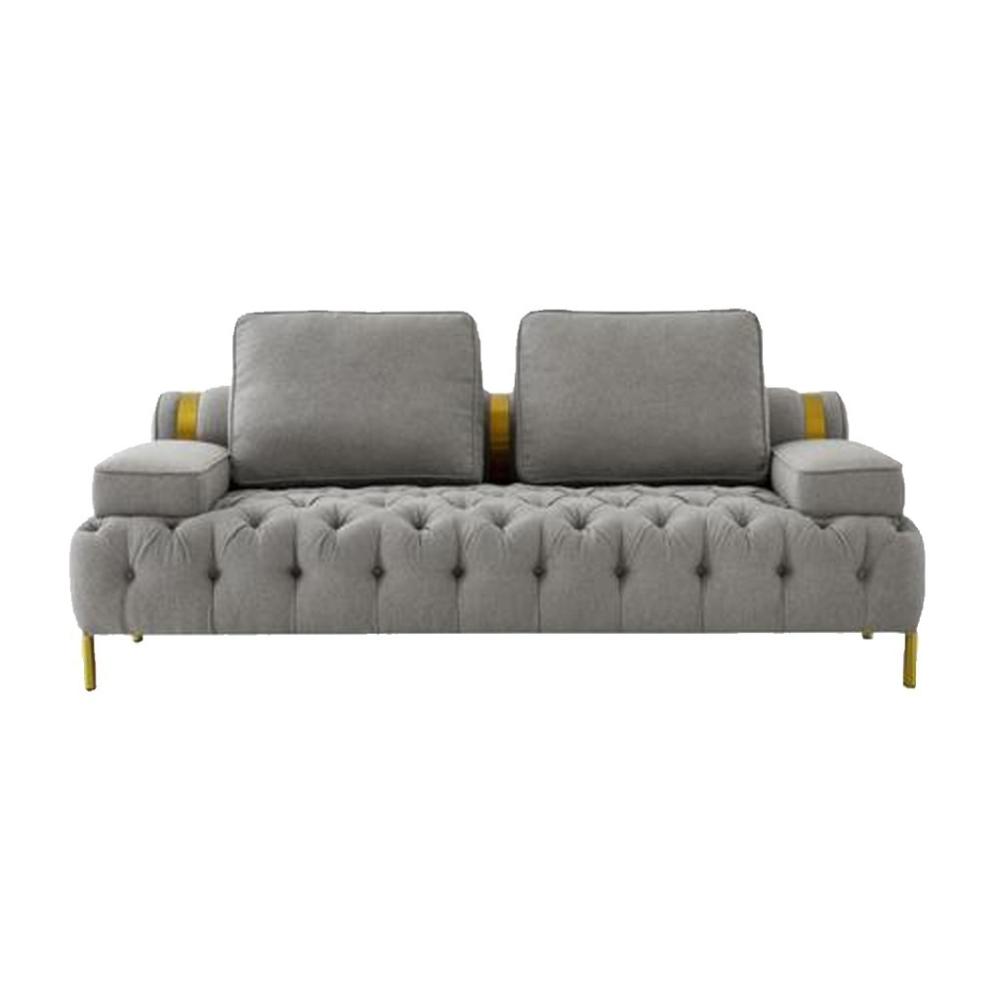 كنبة بمقعدين 69×201×109 سم  - رمادي