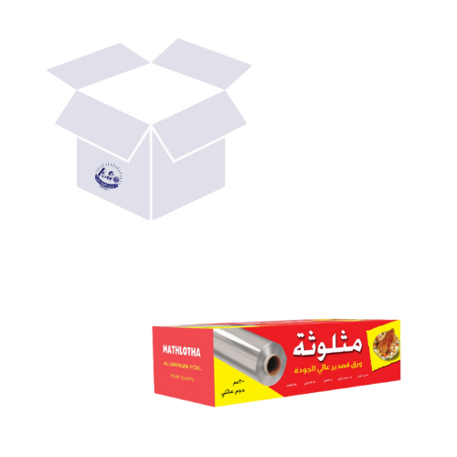 كرتون ورق قصدير مثلوثة 300 مم 6 حبة