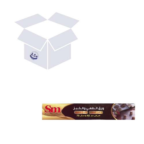 كرتون ورق الطهي والخبز من واحة سمر، مقاس (45 سم × 75 متر) 6 حبات
