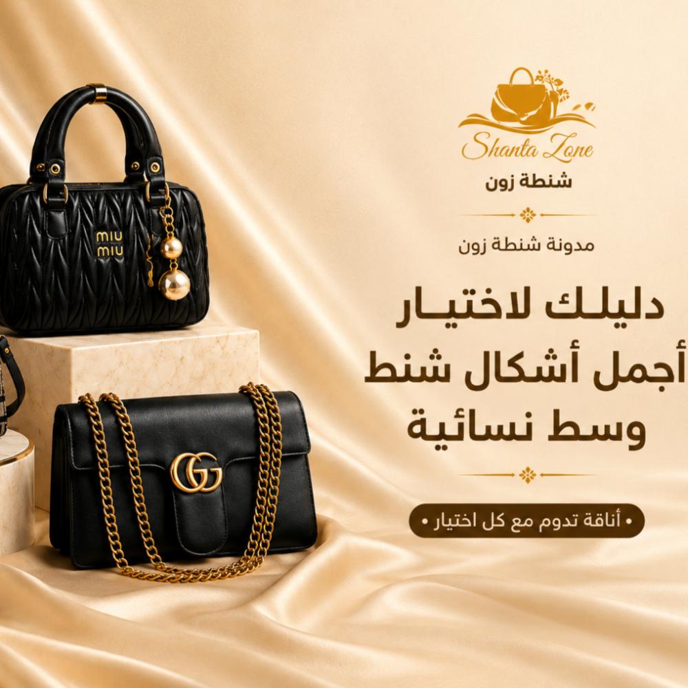 دليلك لاختيار أجمل أشكال شنط وسط نسائية