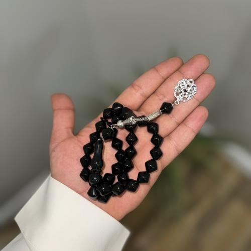 سبحة 33 خرزة اسود