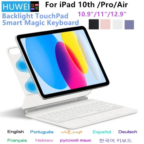 لوحة مفاتيح سحرية لجهاز iPad Pro 11 12.9 Air 4 Air...