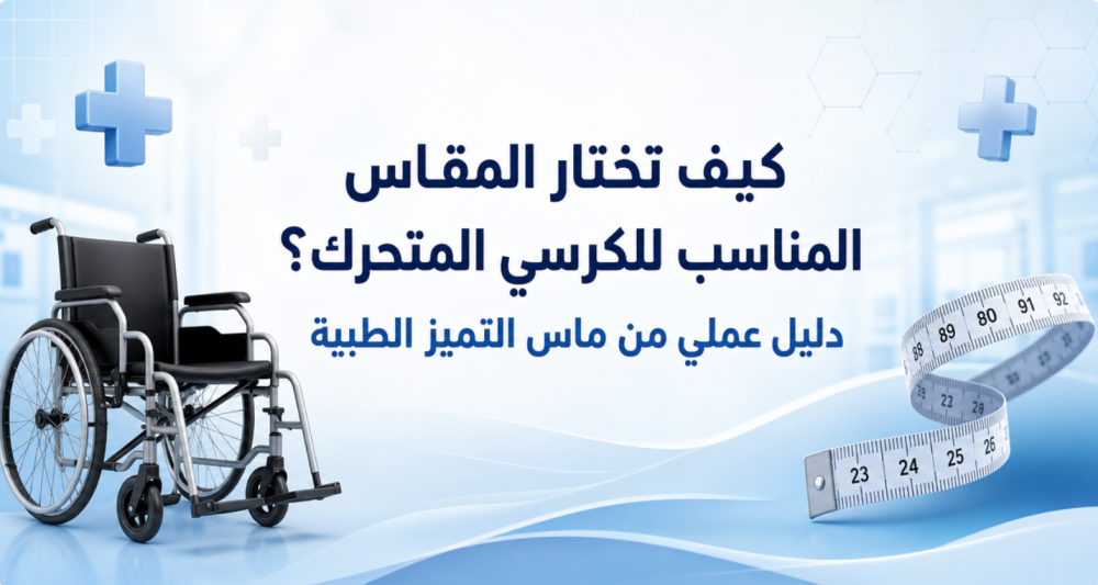 كيف تختار المقاس المناسب للكرسي المتحرك؟ دليل عملي من ماس التميز الطبي