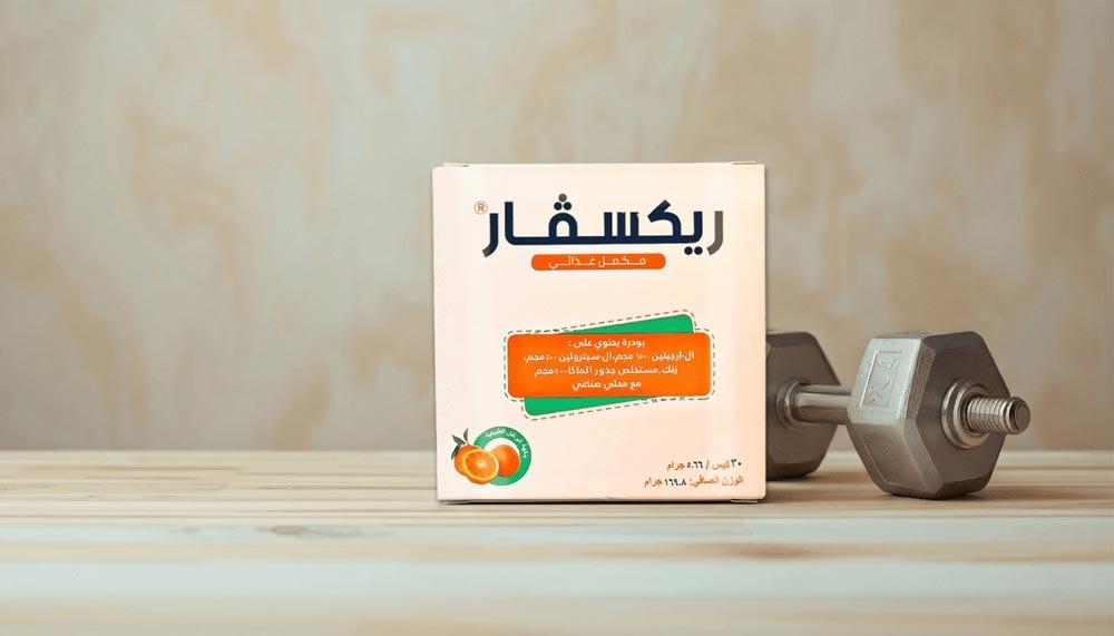 مكمل غذائي للرجال Rexvar مع دامبل يرمز لدعم الطاقة والقوة