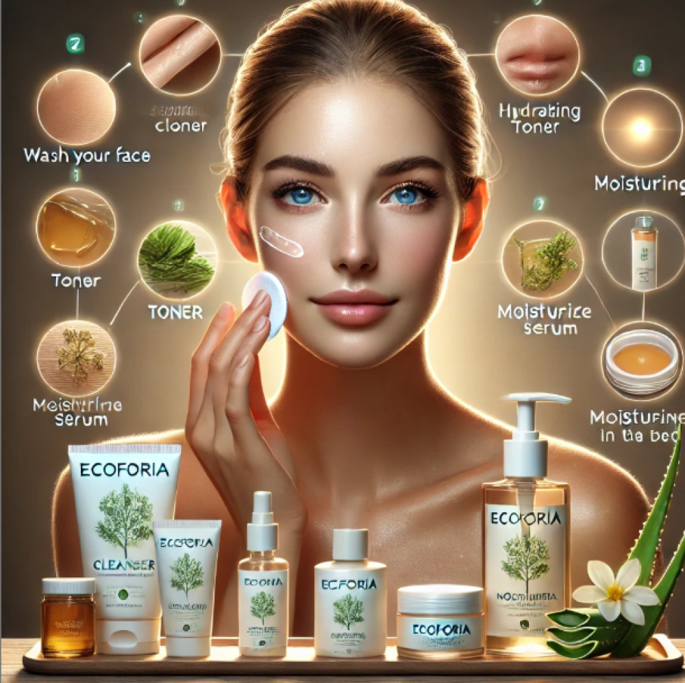 روتين يومي مثالي للعناية بالبشرة باستخدام منتجات Ecoforia