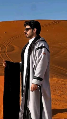فروه رجالية دبل فيس مع شال سكري