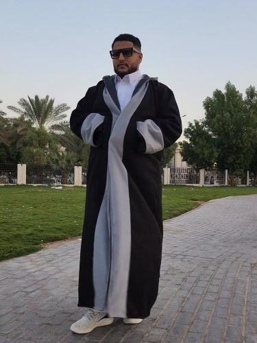 فروه قماش جوخ ‏بإمكانك لبسها على الجهتين رمادي ‏و...