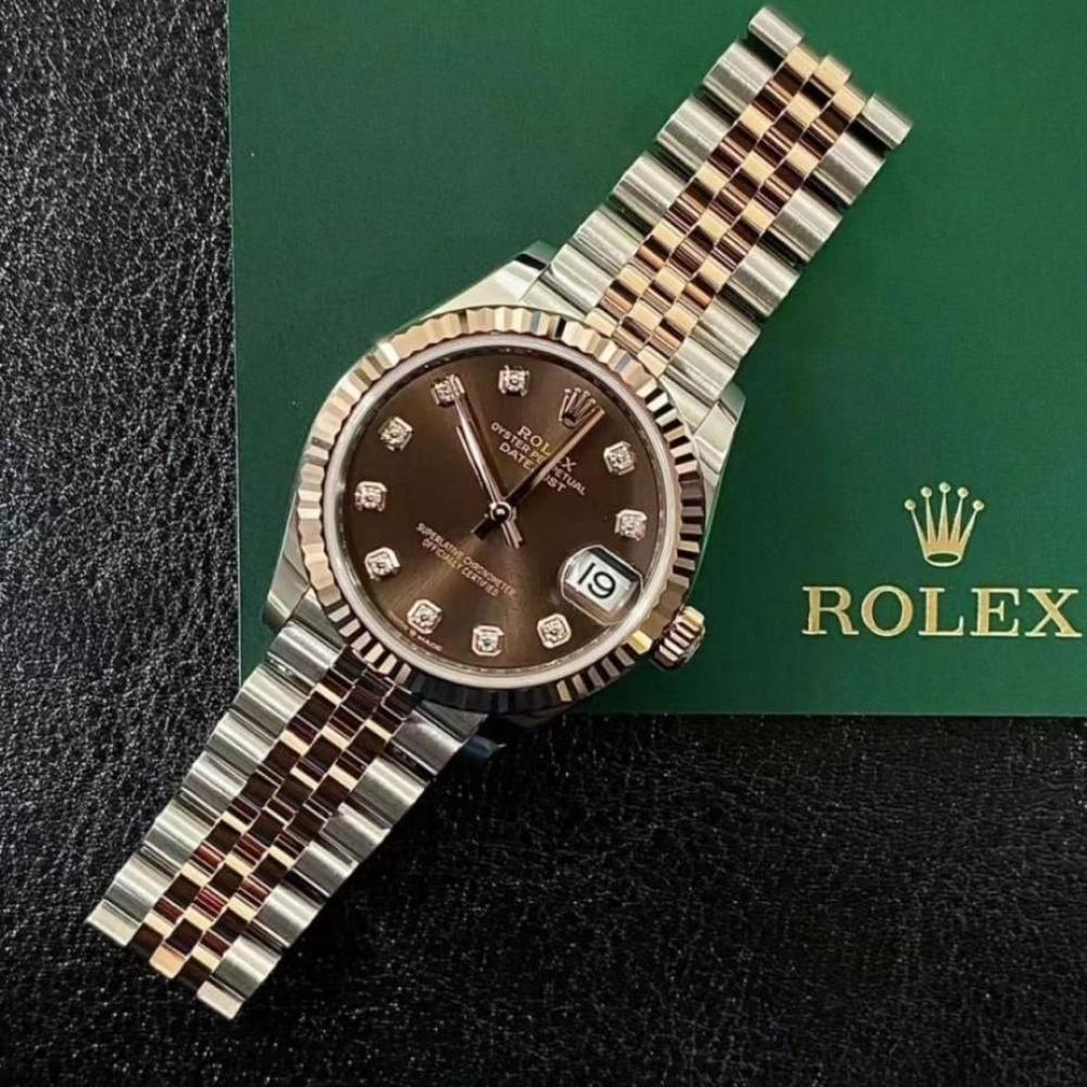 ساعه رولكس 31mm datejust إطار خشن ساعة رولكس طبق الأصل