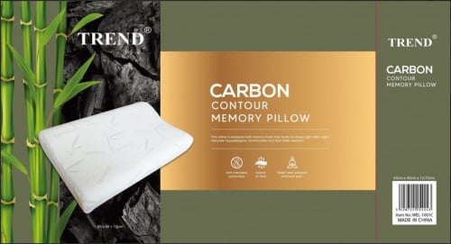 PILLOW TREND CARBON CONTOUR MEMORY مخدة كاربون مموج