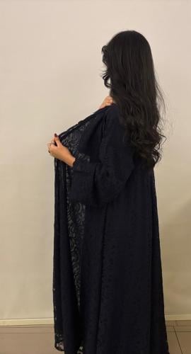 عبايه الرشه كحلي