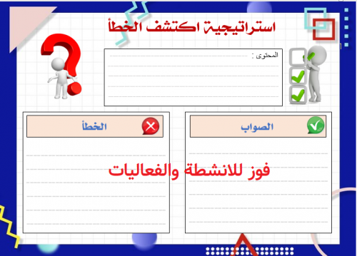 استراتيجية اكتشف الخطأ ( pdf )