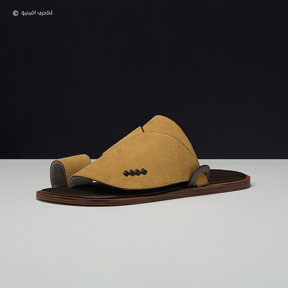 Buy Men's Duchini Men's Leather Slip-On Arabic Sandals with Buckle Detail  Online | Centrepoint Oman