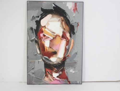 لوحة جدارية - خربشات وجه