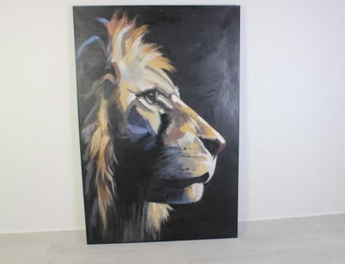 لوحة جدارية - نظرة أسد