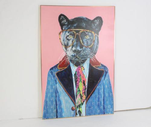 لوحة جدارية - نمر رسمي