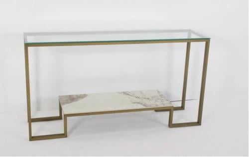 مدخل منزل بسطح زجاجي ورف رخامي ارضي