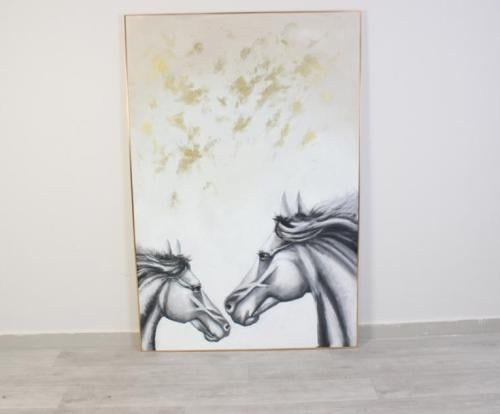 لوحة جدارية - التقاء الأحصنة