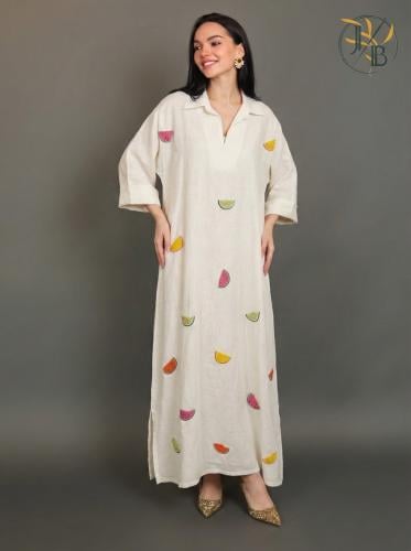 ثوب تطريز بطيخ