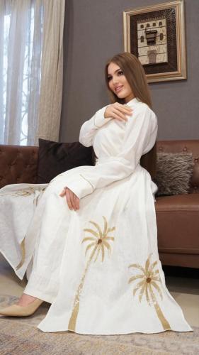 ثوب مع حزام تمورة