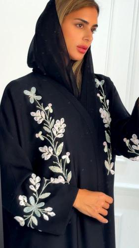 عباية تطريز اورغنزا عبايات جيجي بوتيك