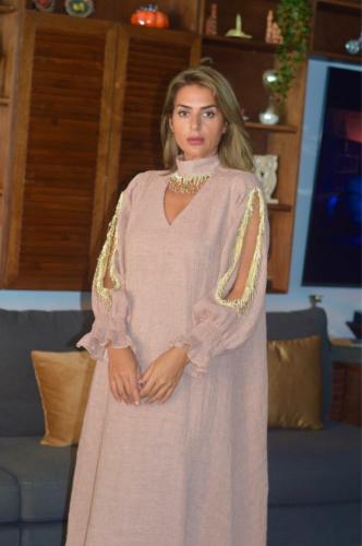 ثوب بخرز ثياب جيجي بوتيك