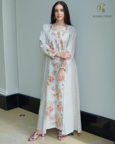 فستان  العيد بقصة مميزة من الصدر