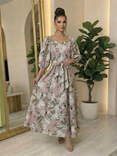 فستان ركامة ميدي