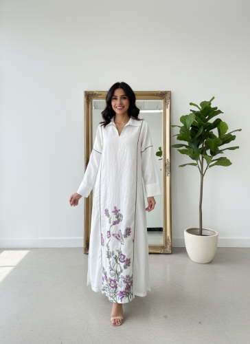 ثوب تطريز  من تحت