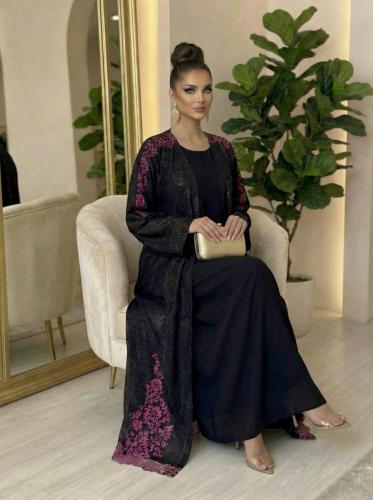 عباية دانتيل من الامام