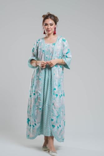 فستان مع عباية