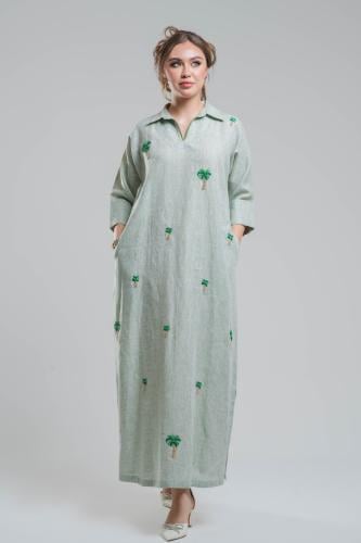 ثوب نخيل اخضر فاتح