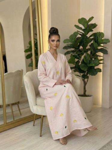 ثوب تطريز ليمون