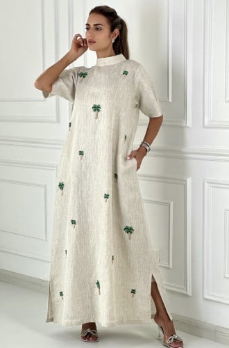 ثوب النخلة بالأخضر