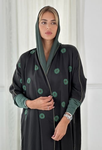 عباية تطريز ورود