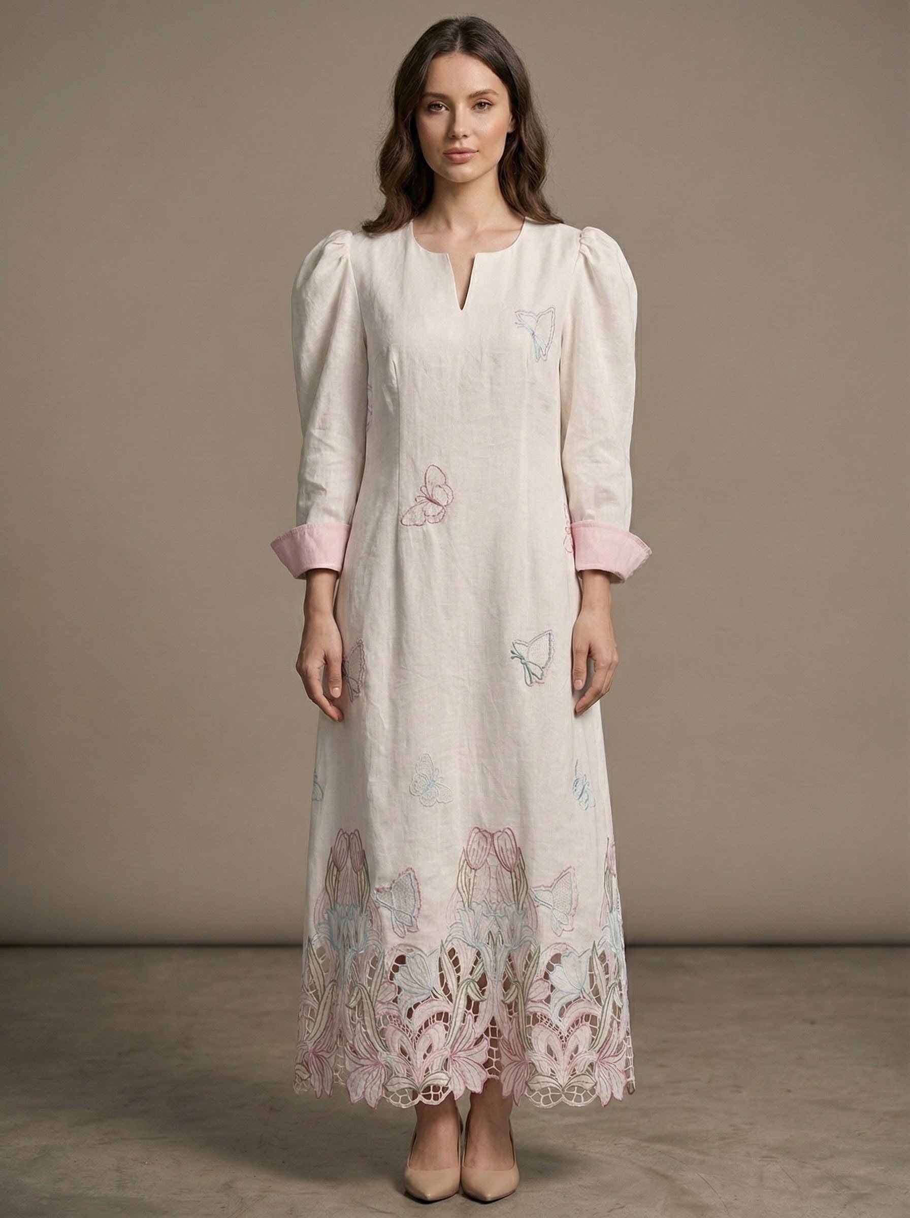 ثوب جوبير فراشات