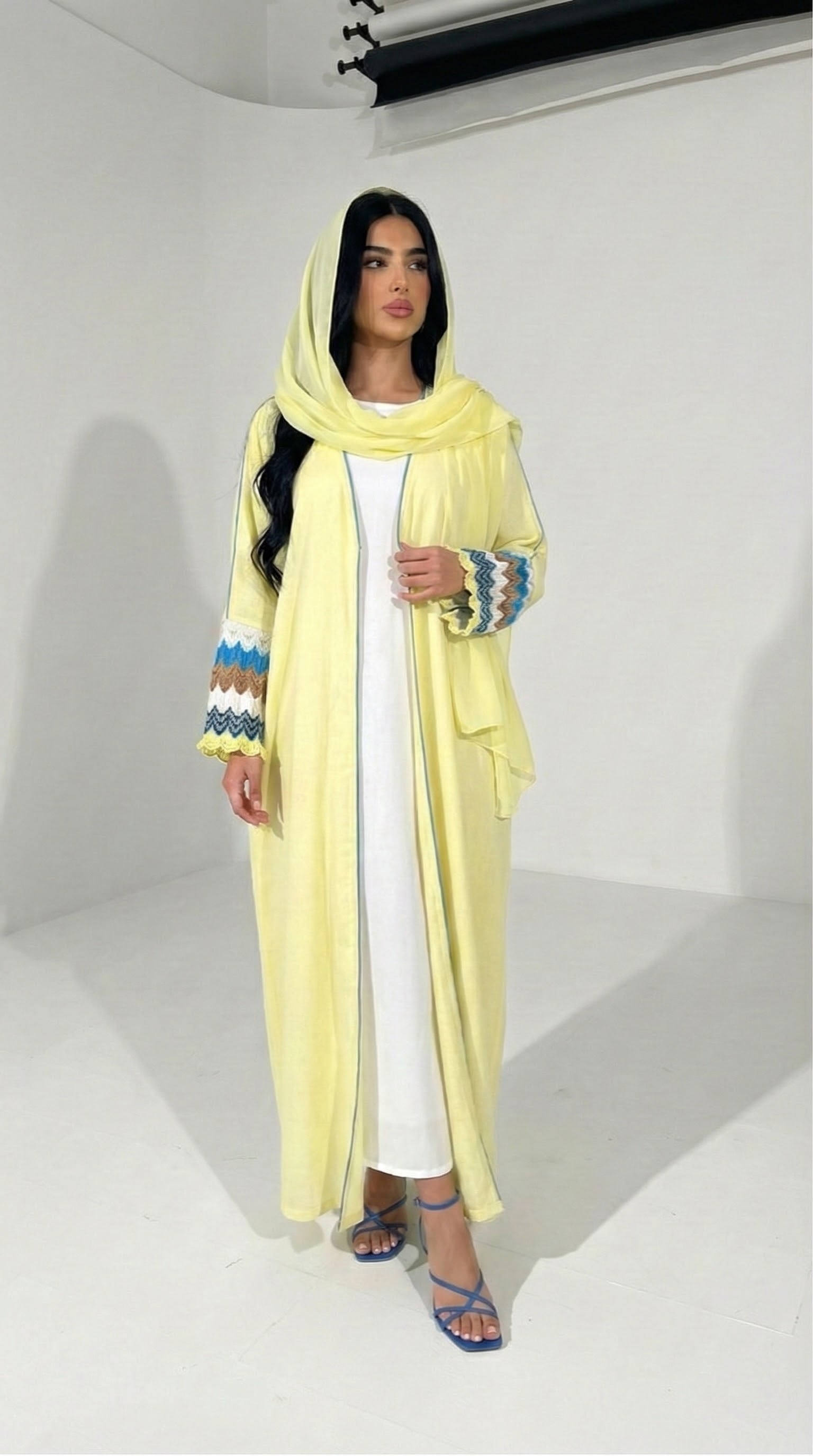 عباية لينن ابصفر