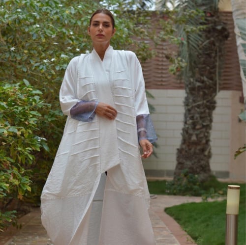 عباية كاجوال ابيض