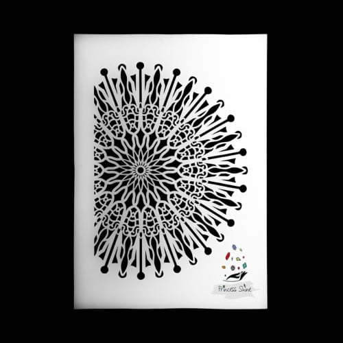 282 - استنسل بزخرفة عربية مقاس ( A4 )