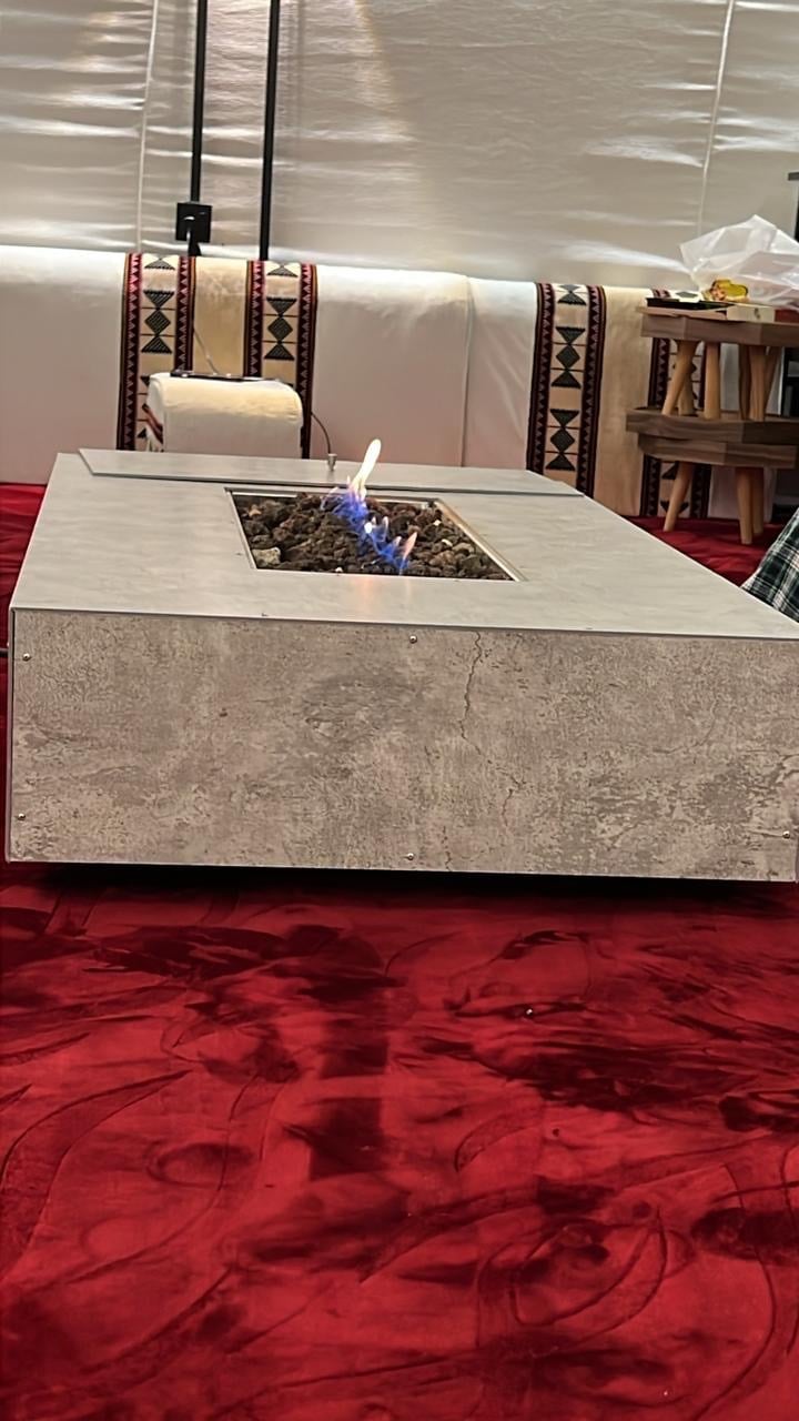 موقد50elegant للجلسات الأرضية ( بدون حاجز زجاجي واسطوانة غاز)