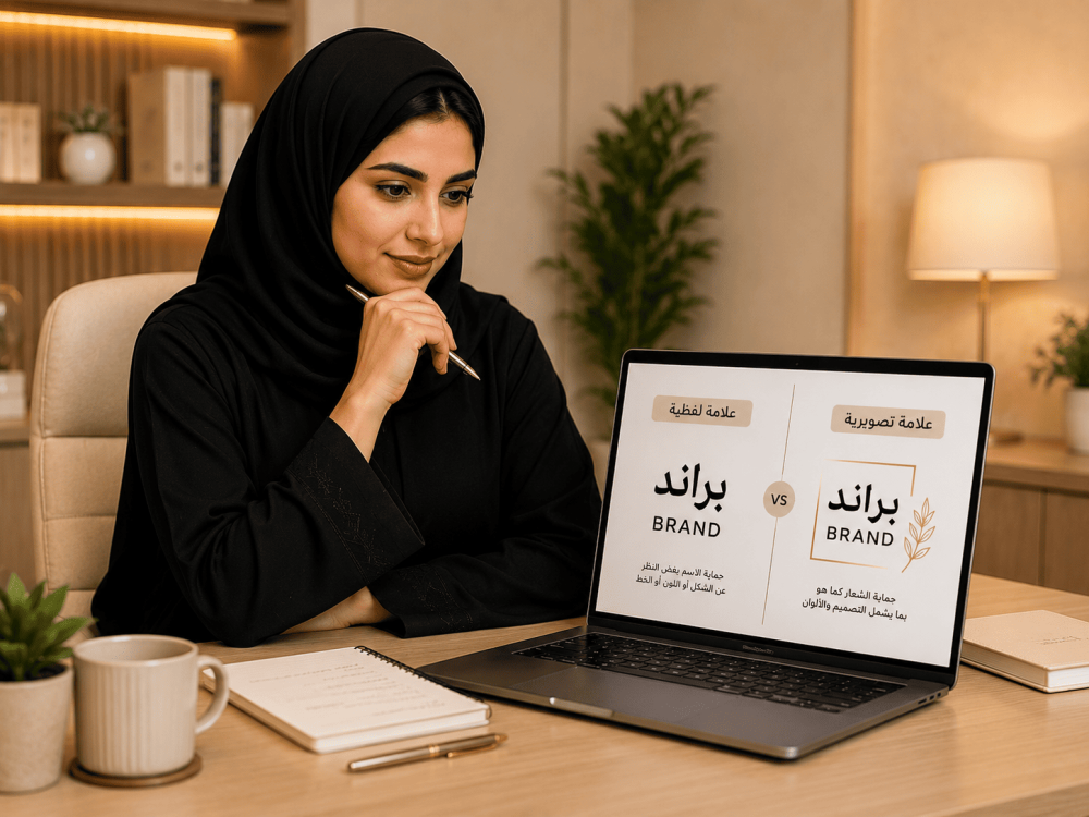 رائدة أعمال سعودية تقارن بين تسجيل الاسم كعلامة لفظية وتسجيل الشعار كع