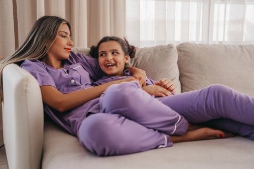 بيجاما قطن بنفسجي - PURPLE