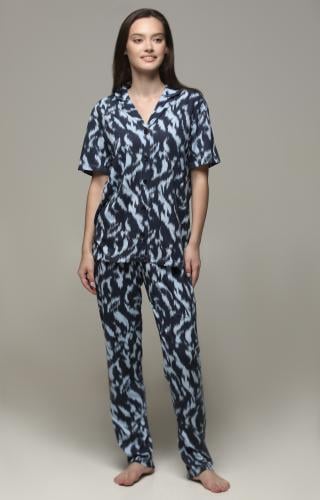 NAVY TIE DYE SHORT SLEEVE PJS