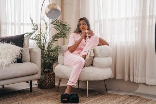 بيجاما قطن وردي - LIGHT PINK
