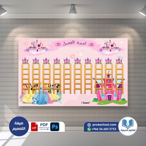 تصميم لوحة تعزيز الأميرة بنات