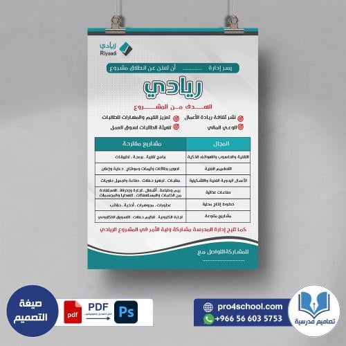 تصميم لوحة برنامج ريادي